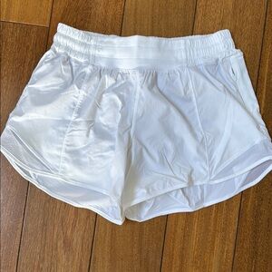 Lululemon Athletica White Athletic Shorts Lightweight Performance